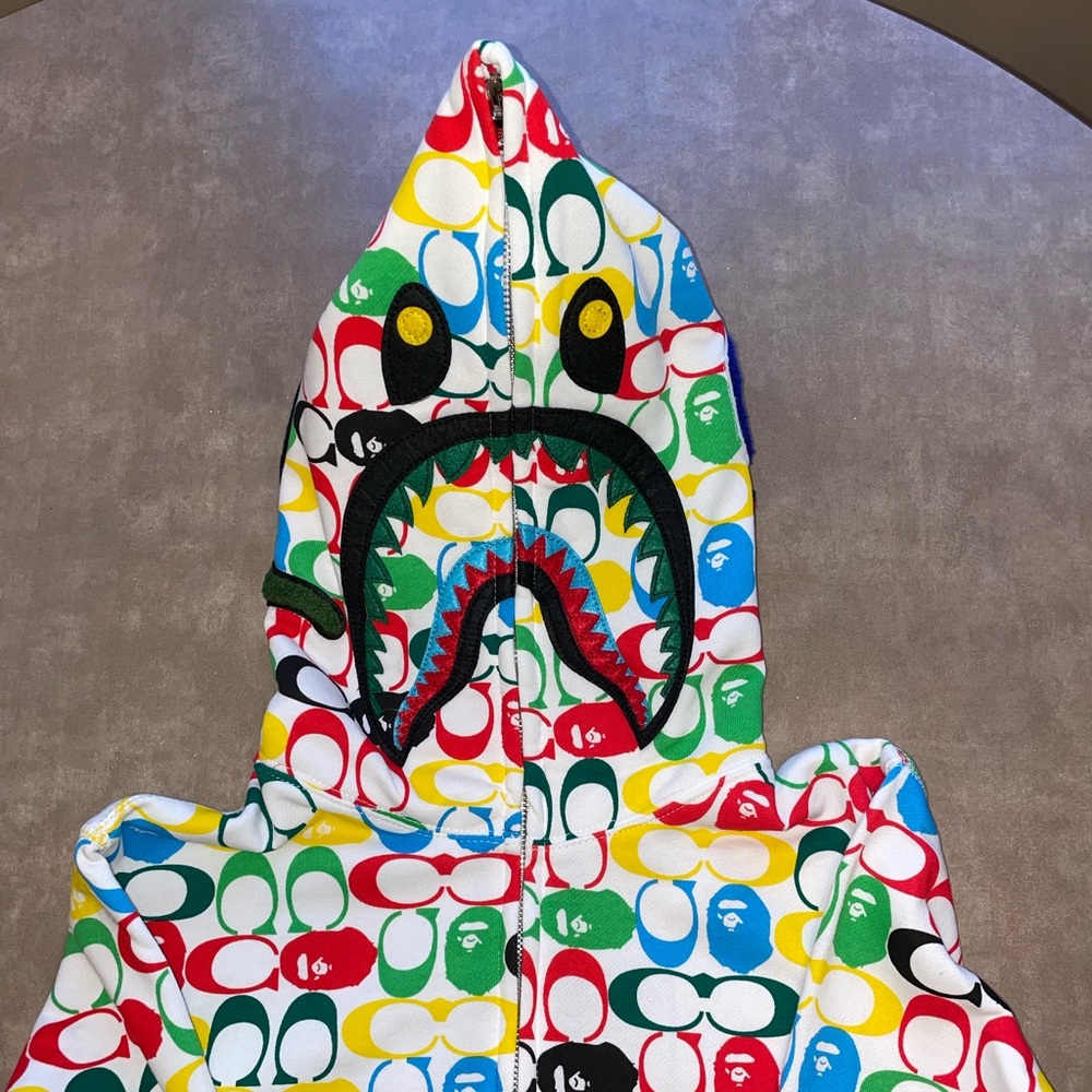 Coach x Bape Hoodie (White)